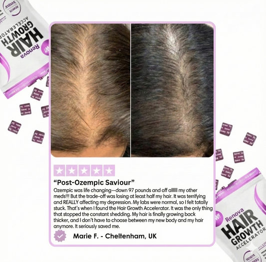 Tired of Thinning Hair & Clumps in the Drain? Renova Revitalizes Your Follicles From Within.